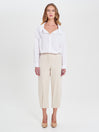 Pantaloni Beige misto Viscosa