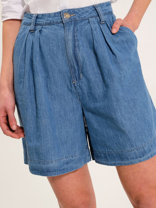 Pantaloncini Denim Azzurro