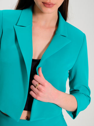 Giacca Corta in Tessuto Tecnico