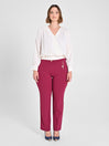 Pantaloni Curvy Bordeaux
