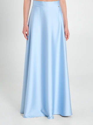 Maxi Gonna in Raso Strutturato