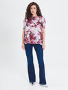 Blusa Curvy stampa Fiori Astratti