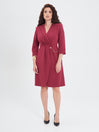 Abito Wrap Curvy Bordeaux