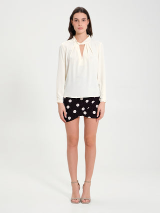 Blusa in Tessuto Fluido