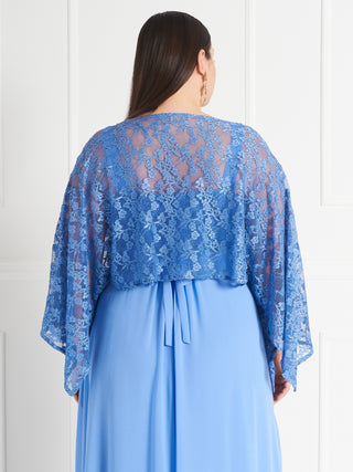 Mantella Coprispalle Rinascimento Curvy atelier in Pizzo Glitter