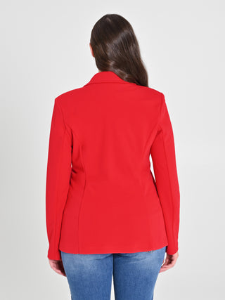 Giacca Curvy Doppiopetto Rossa