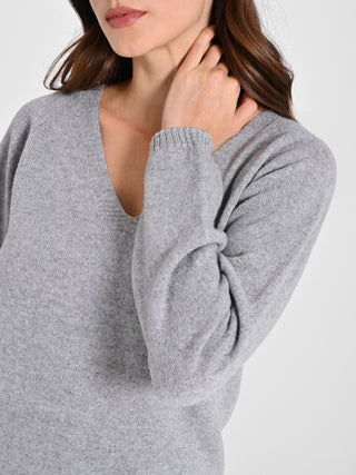Maglione Lana Cashmere Grigio