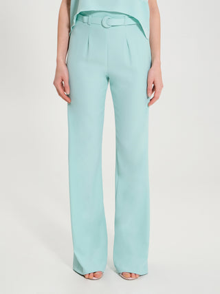 Pantaloni Fluidi con Cintura