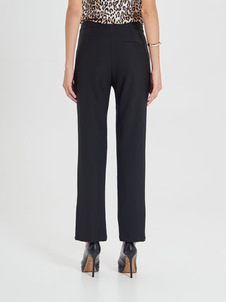 Pantaloni Neri in Cadi Operato