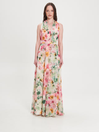 Abito Lungo con Nastri Multifunzione.