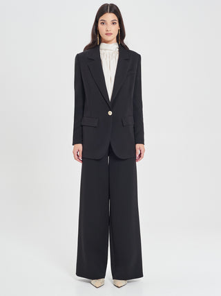 Giacca Over in Poliviscosa Nera