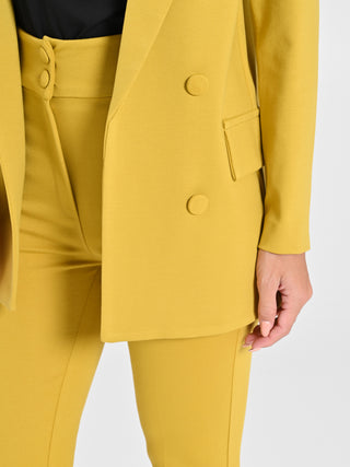 Giacca Aperta in Punto Milano Giallo