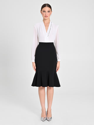 Blusa Bianca dettaglio Strass