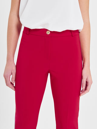 Pantaloni Skinny Tessuto Tecnico Rossi