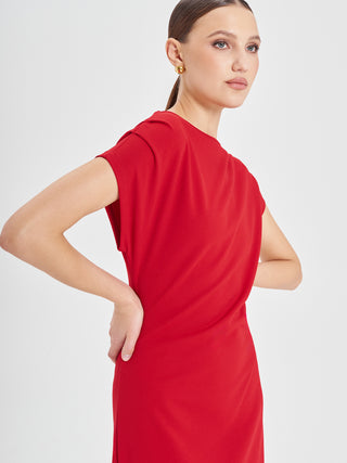 Abito Midi Total Rouge