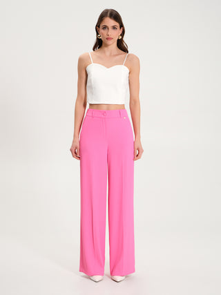 Pantaloni Fluidi a Palazzo Fuxia