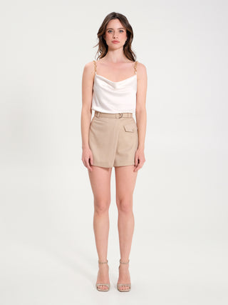 Shorts Lurex Oro