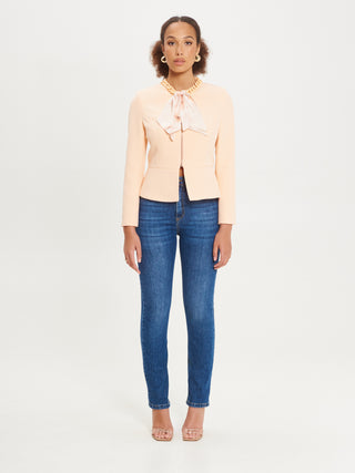 Giacca con Foulard in Tessuto Tecnico