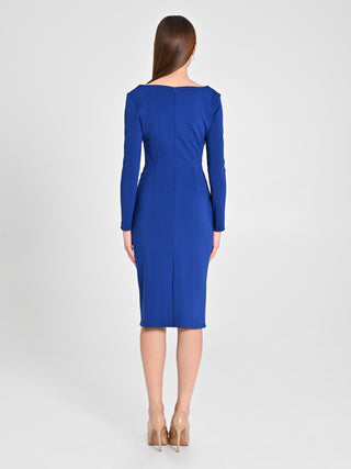 Tubino Blu con Scollo Squadrato