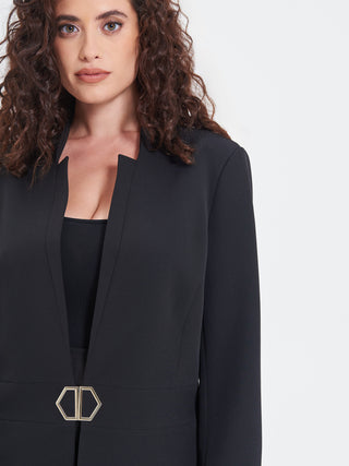 Giacca Curvy Fibbia Geometrica