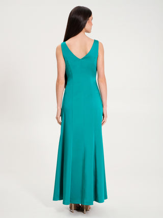 Abito a Sirena in Raso con Zip