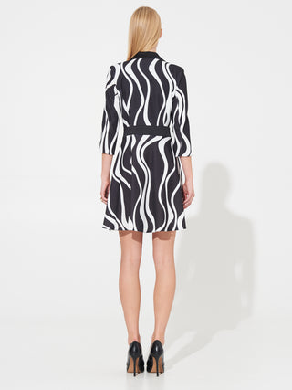 Abito Giacca stampa Onde Black & White