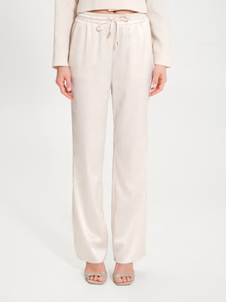 Pantaloni in Raso con Elastico