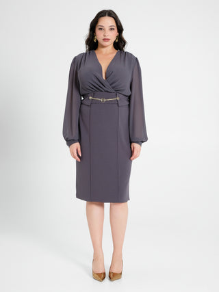 Tubino Curvy Chain Grigio