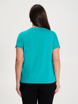 Blusa Curvy in Raso