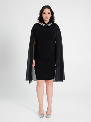 Tubino Curvy con Mantella e Colletto