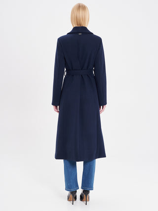 Cappotto blu notte vestaglia