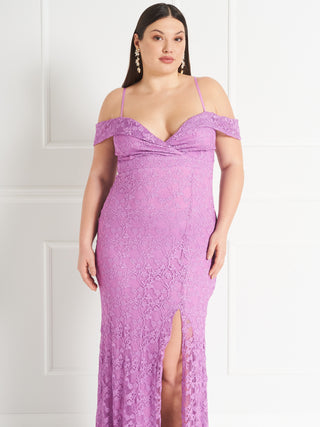 Abito Rinascimento Curvy atelier Pizzo All-Over