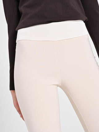 Pantaloni Tuxedo Beige