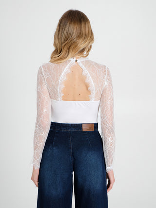 Blusa Body in Pizzo