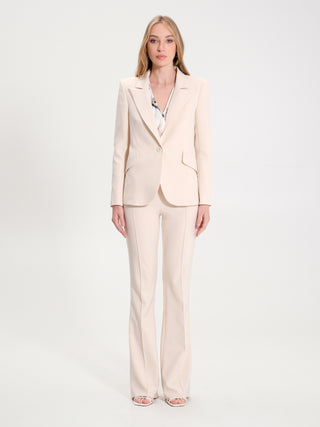 Giacca in Tessuto Tecnico Beige