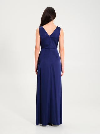 Abito in Raso Lungo con Arriccio