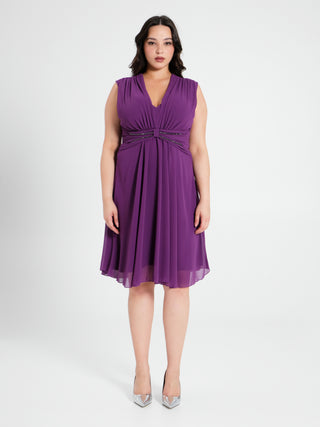 Abito Curvy Viola Melanzana