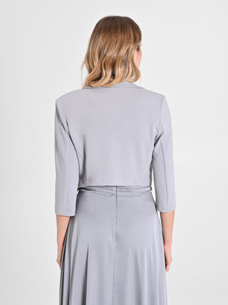 Giacca Corta in Scuba Mano Crepe