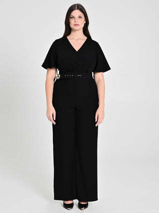 Tuta Curvy con Cintura Nero