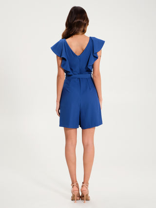 Tutina con Volant in Cadi Blu Cina