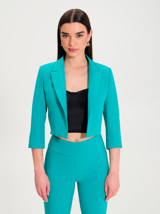 Giacca Corta in Tessuto Tecnico