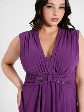 Abito Curvy Viola Melanzana