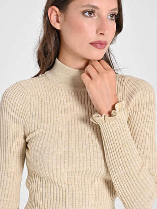 Abito Oro Lurex in Maglia