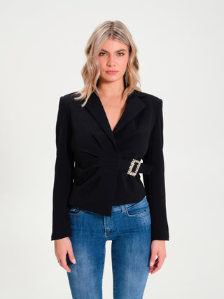 Giacca con Fibbia Gioiello