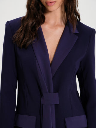 Giacca in Raso con Drappo