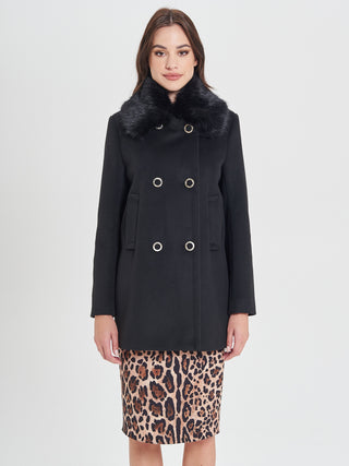 Cappotto Nero Doppiopetto