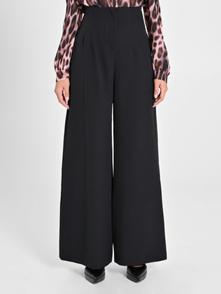Pantaloni Wide Leg Neri