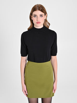 Lupetto Mezza Manica Nero