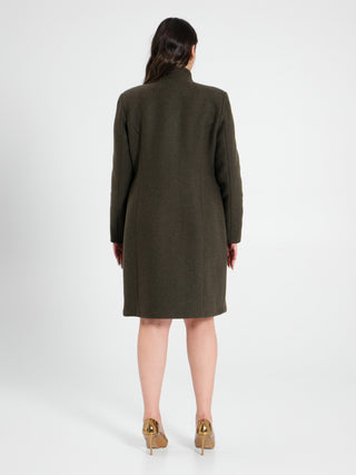 Cappotto Curvy Verde Muschio