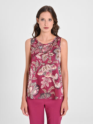 Top stampa Cachemire